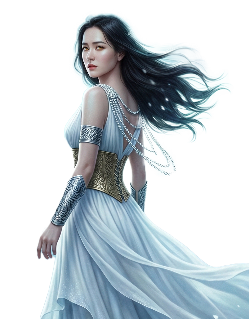 Queen Maius in her Evlozian form