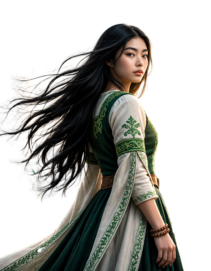 Young Doktora Talia during the War of Golds in 80 AR